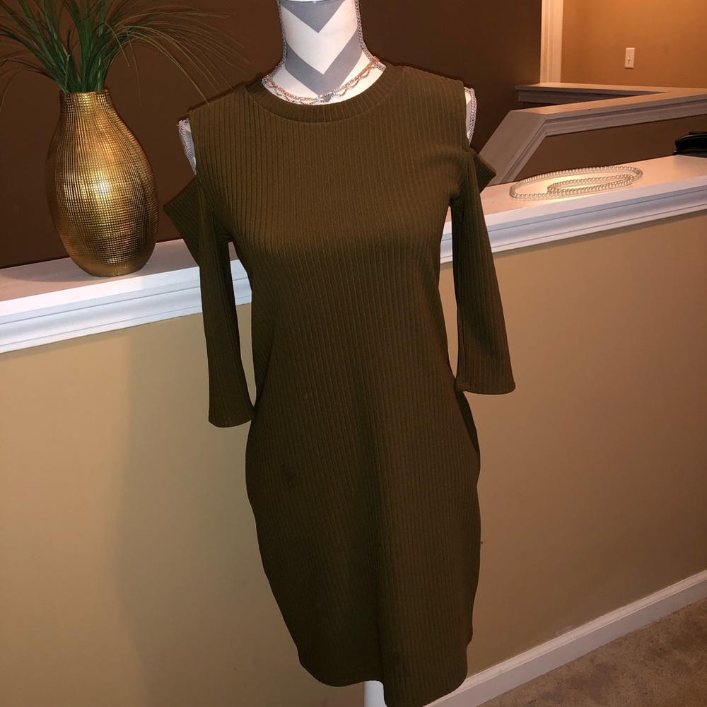 Olive Forever 21 Dress Sz L